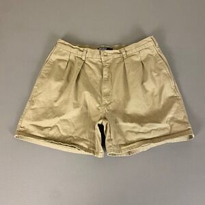 Vintage Polo Ralph Lauren Chino Shorts Men's 30 Khaki Pleated Casual Classic Fit